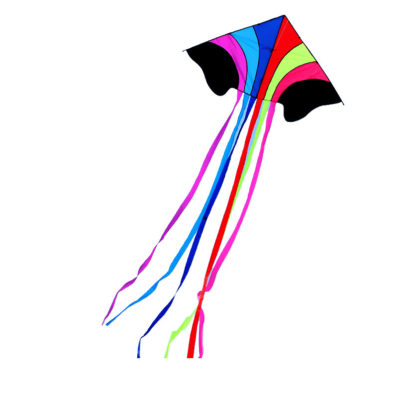 1.4M Rainbow Outdoor Sport Flying Kite Portable Colorful Soft - MRSLM