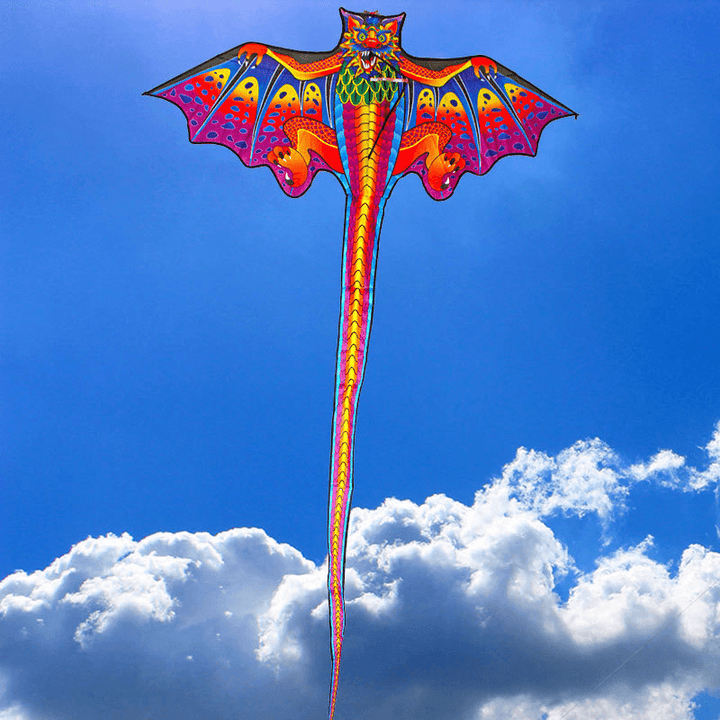 160*260Cm 3D Large Dragon Kite Kids Adult Sports Beach Fly Toys Nylon Kite Gift Outdoor Hiking with 100M Kite Line - MRSLM