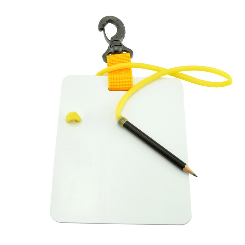 KEEP DIVING Writ-Board Scuba Diving Swimming Portable Writing Whiteboard Message Board with Snap Clip Buckle Pencil - MRSLM