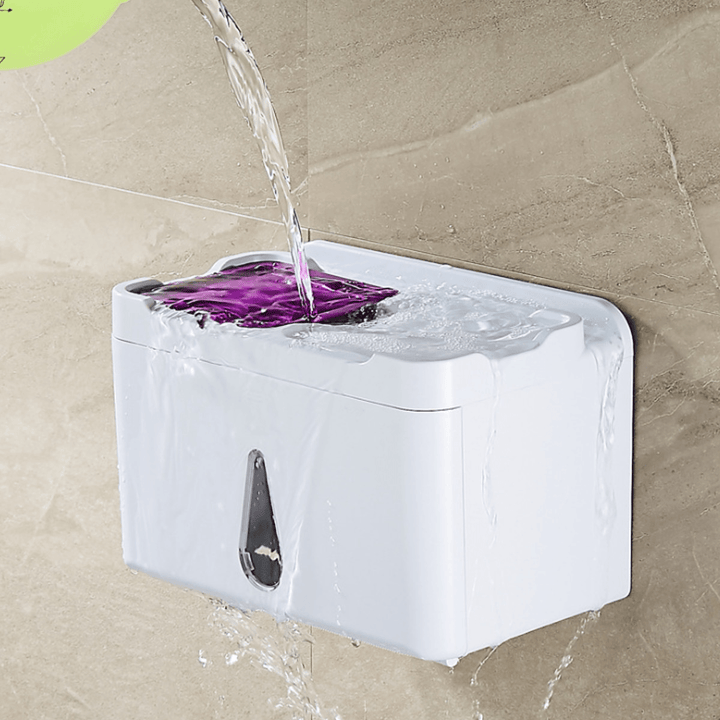 Waterproof Toilet Paper Tissue Holder Bathroom Tissue Box Dispenser - MRSLM