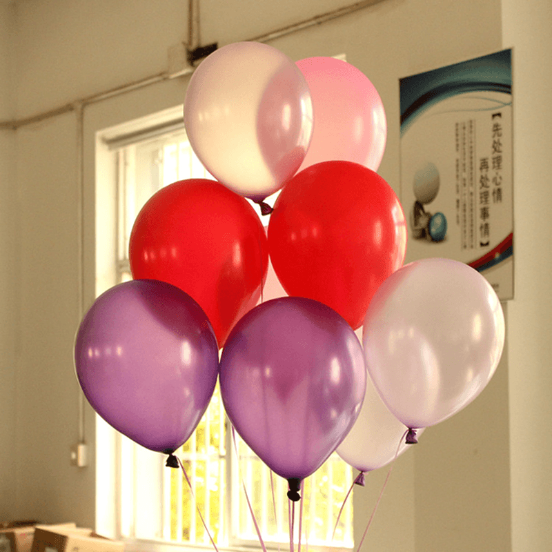100Pcs Wedding Party Latex Balloons Pearl Balloon Birthday Festival Pearl Balloon - MRSLM
