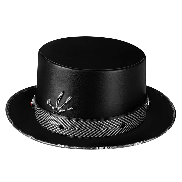 Halloween Plague Doctor Dome Magic Hat Gentleman Top Hat - MRSLM
