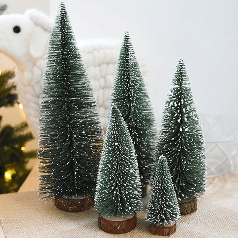 DIY Mini Christmas Tree Small Pine Tree Cedar Placed in the Desktop Home Decor Christmas Decoration Kids Gifts - MRSLM