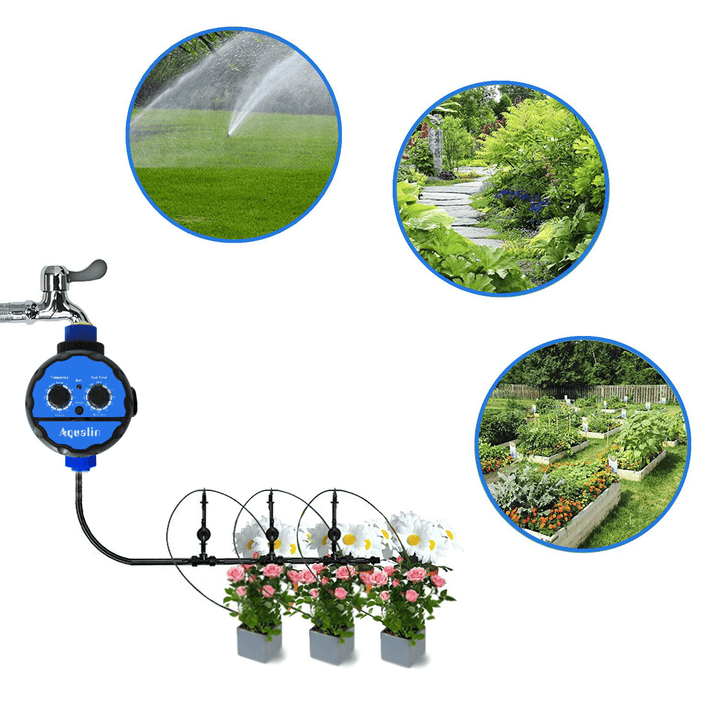 Waterproof Automatic High Strength Ball Valve Electronic Water Timer Garden Home Irrigation System with Delay Function - MRSLM
