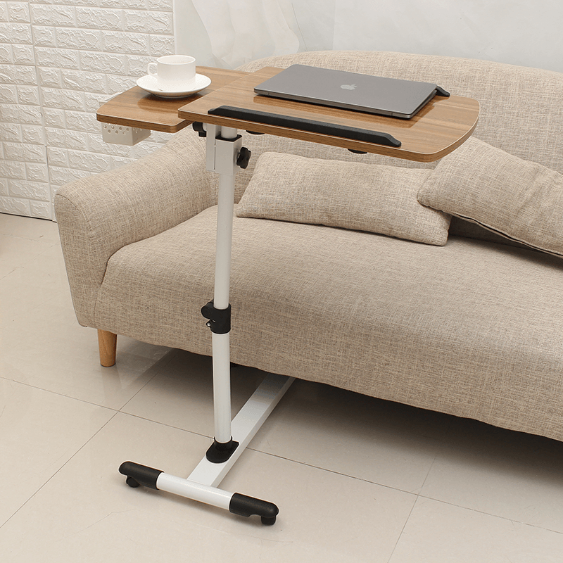 Mobile Rolling Laptop Desk Computer Table Stand Adjustable Bed Bedside Portable - MRSLM
