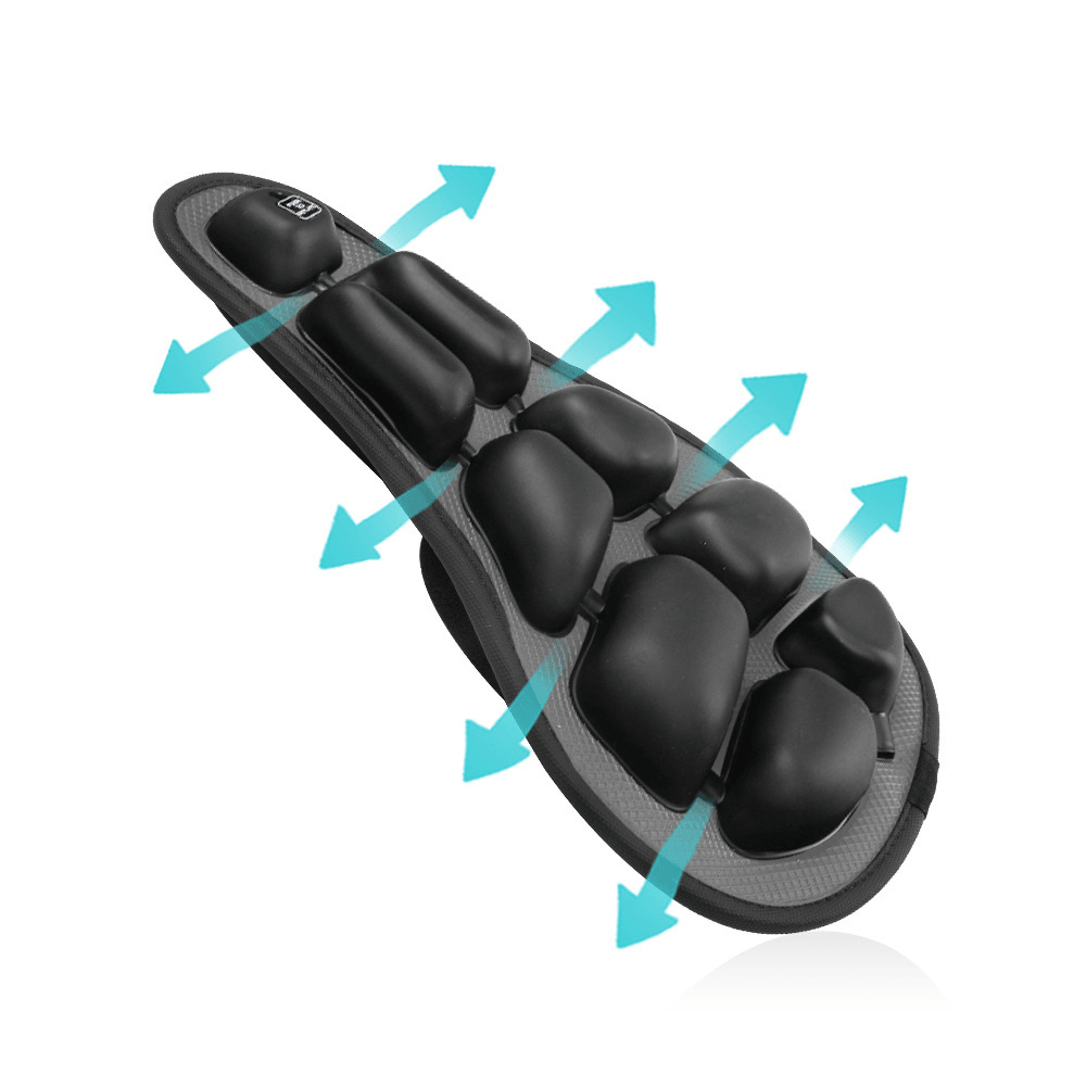BIKIGHT Inflatable Bike Seat Cover Shock Absorption Soft Bicycle Saddle Cushion - MRSLM