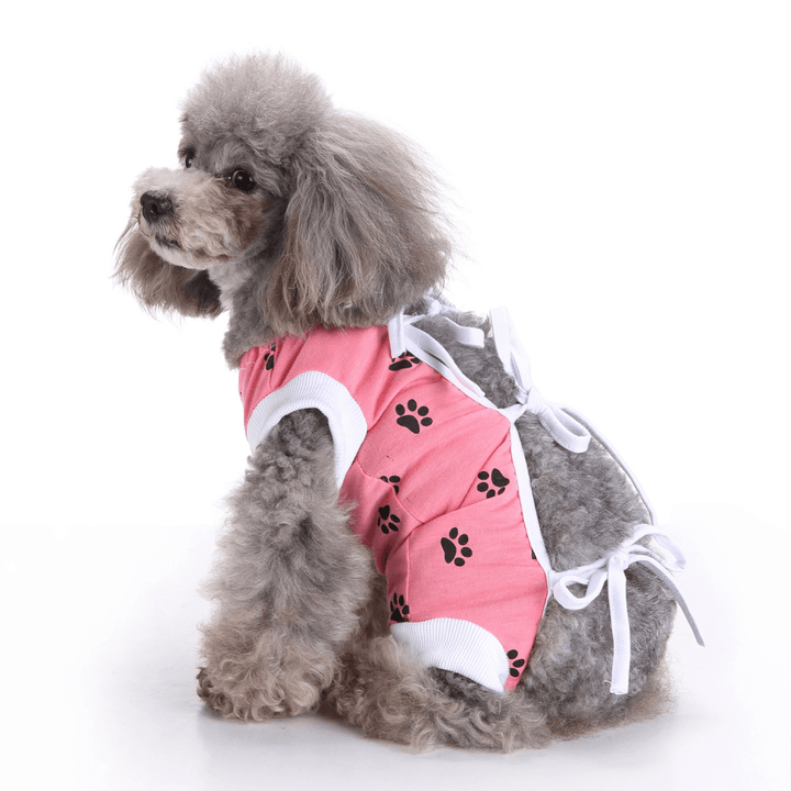 Pet Dog Clothes Vest Care Dog Jumpsuit for Postoperative Nursing Care Skin Protect - MRSLM