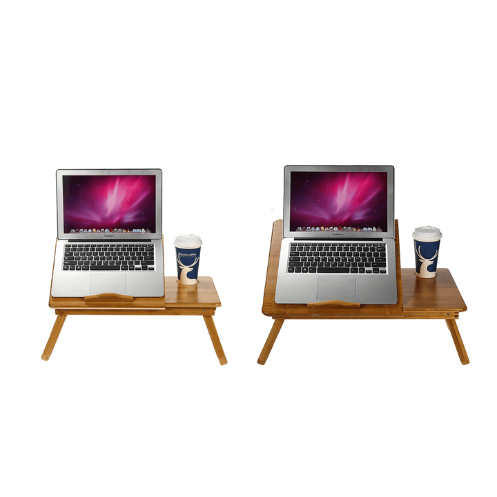 Foldable Laptop Desk Stand Bedside Table PC Computer Book Adjustable Mouse Tray - MRSLM