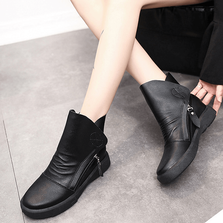 Flats Lace up Ankle Boots - MRSLM