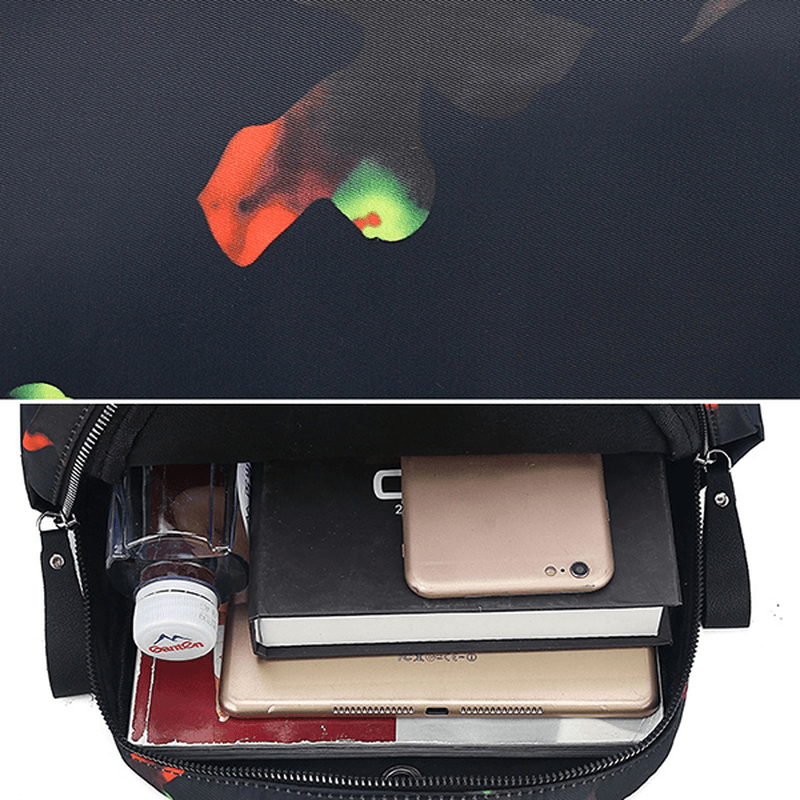 Women Anti-Theft Backpack Purse Travel Print Oxford Backpack - MRSLM