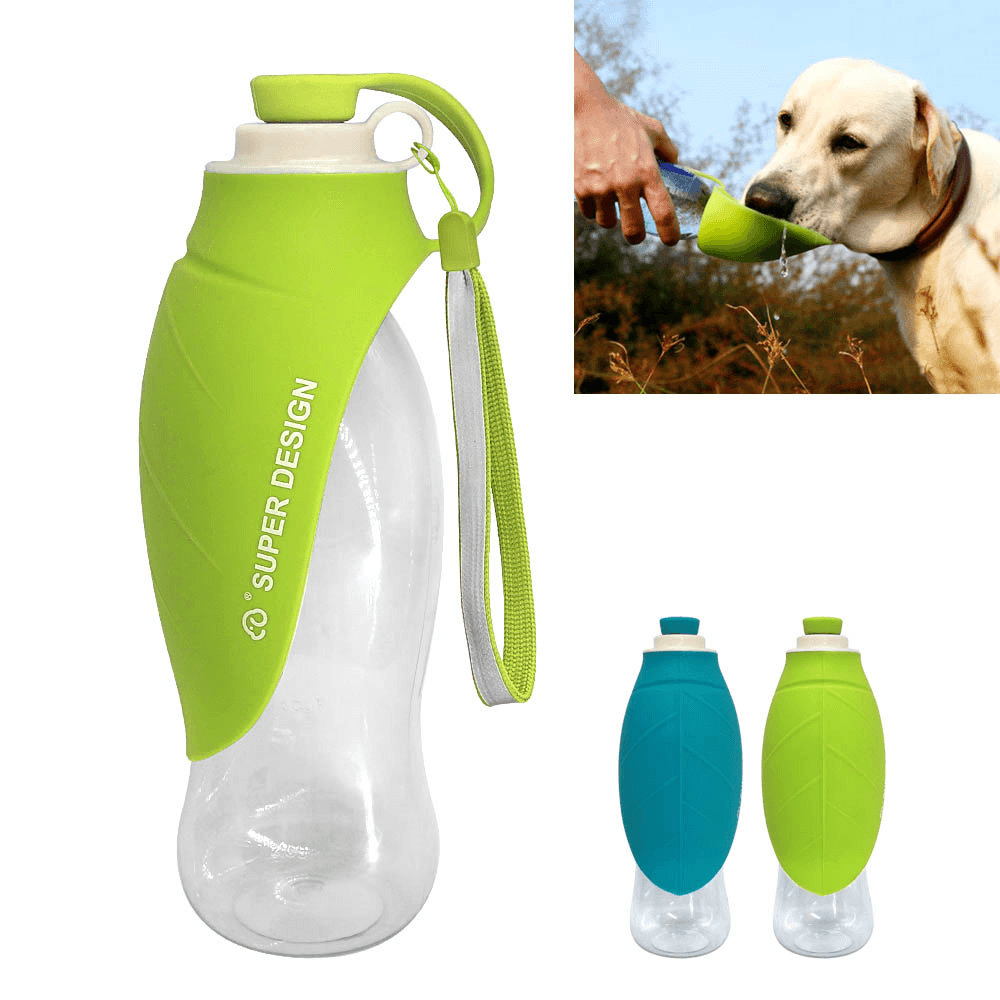 650Ml Sport Portable Leaf Pet Dog Water Bottle Expandable Silicone Travel Dog Bottles Bowl for Puppy Cat - MRSLM