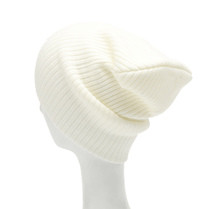 Winter Casual Knitted Warm Skullies Beanies Hats High Elastic Men Women Hat - MRSLM