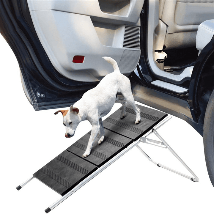 Dog Steps Portable Foldable Three Storys Pet Stair Step Multifunctional Pet Staircase for Cars High Bed - MRSLM