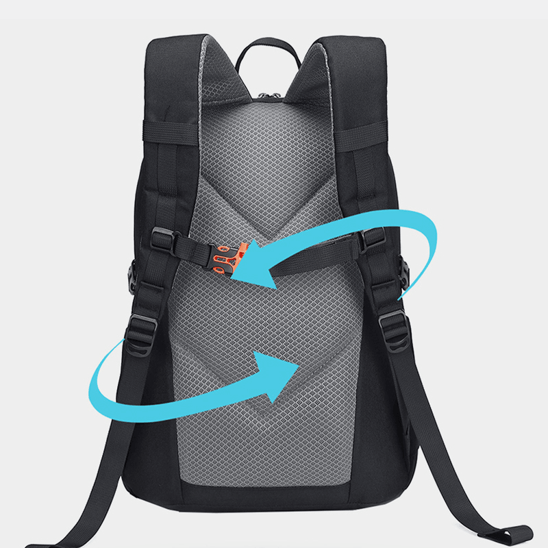Men Polyester Waterproof Light Weight Large Capacity Sport Hiking Travel Backpack - MRSLM