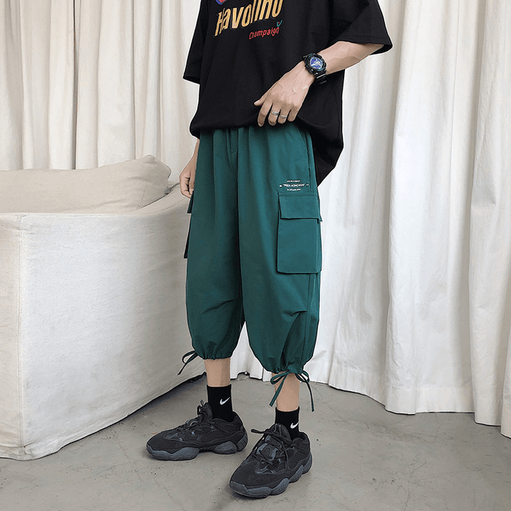 Cropped Pants Men'S Summer Thin Overalls Korean Version - MRSLM