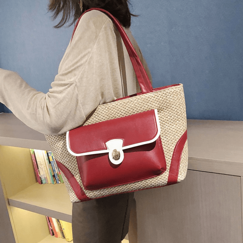 Women Casual Large Capacity Multifunction Handbag Shoulder Bag - MRSLM