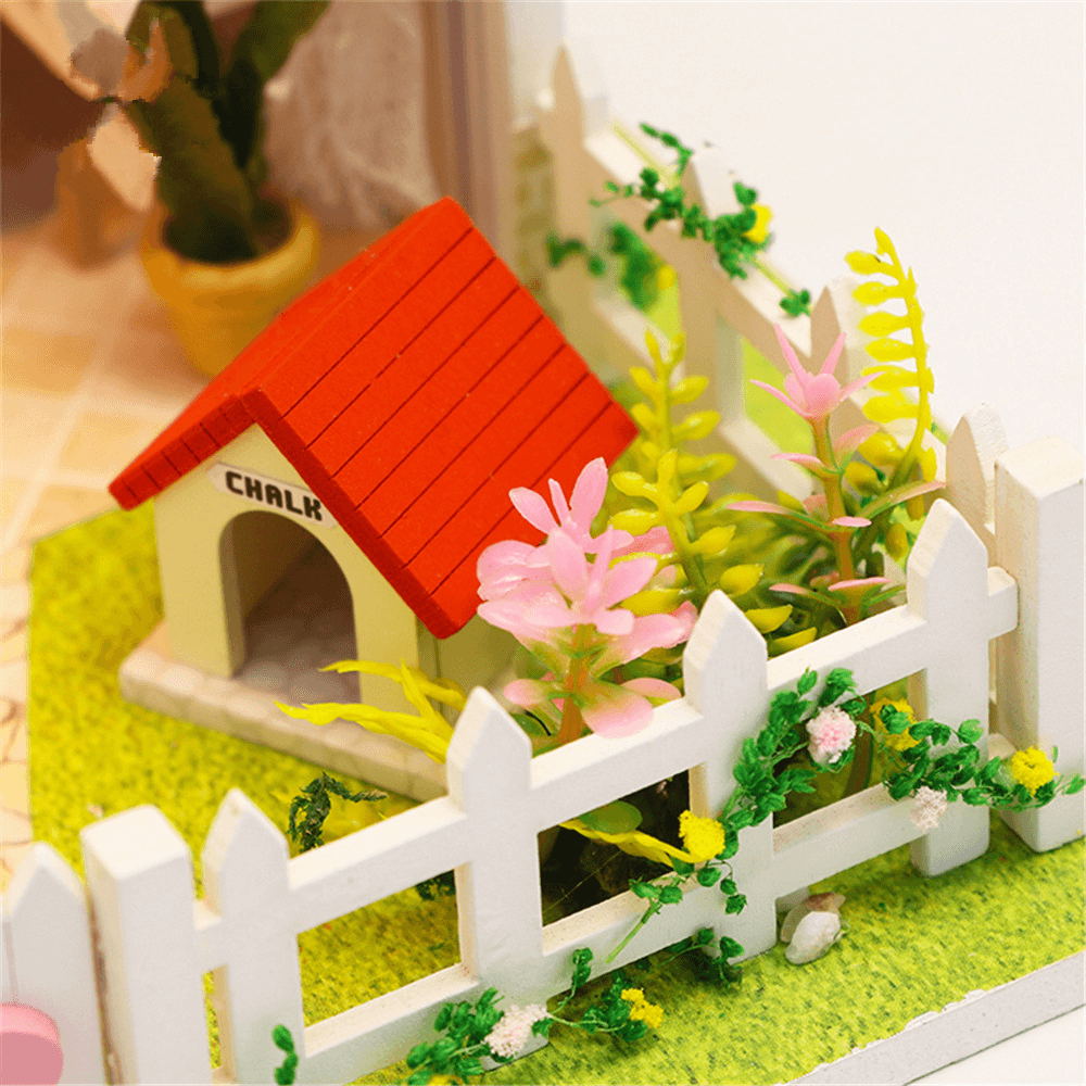DIY Assembled Cottage Love of Cherry Tree Doll House Kids Toys - MRSLM
