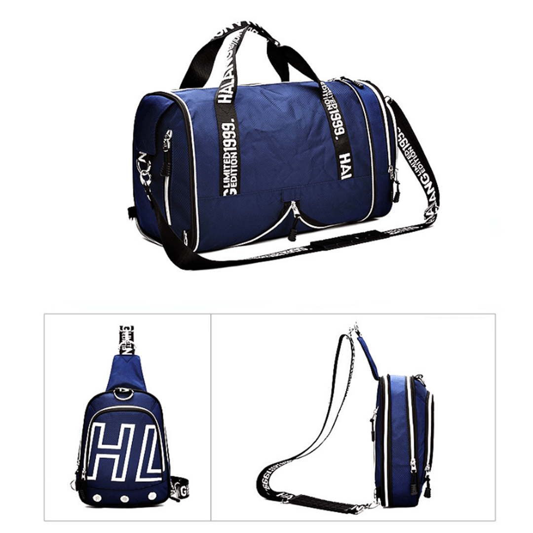 KALOAD 2 in 1 Foldable Yoga Bag Chest Bag Outdoor Sports Fitness Shoulder Bag Backbag - MRSLM