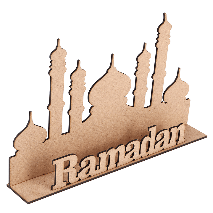 MDF Eid Mubarak Ramadan Islamic Wooden Gift Calendar Sign Tray Decorations - MRSLM