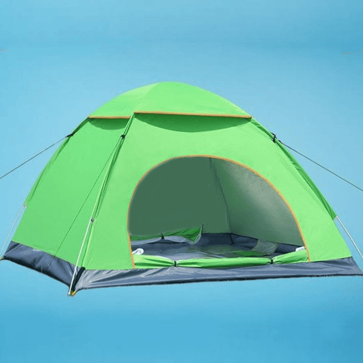 Outdoor 2-3 People Camping Tent Waterproof Automatic Quick Pop up UV Sunshade Shelter - MRSLM