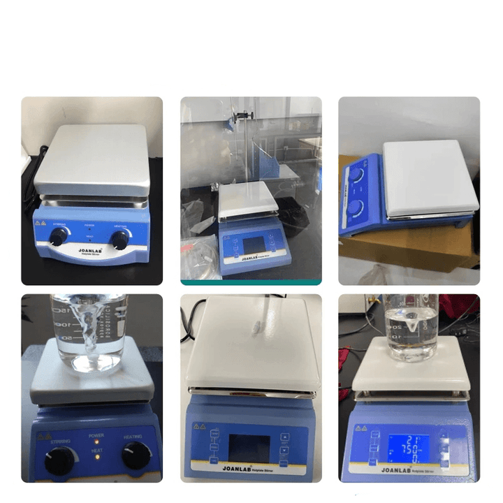 JOANLAB HSC-19T Heating Magnetic Stirrer Hot Plate Lab Stirrer Digital Display Magnetic Mixer Lab Equipment 5L with Stir Bar - MRSLM