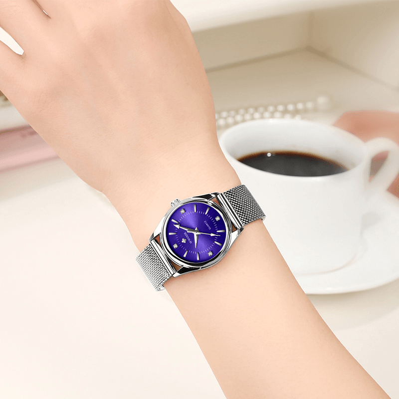WWOOR 8852 Casual Style Ladies Wrist Watch Small Dial Display Full Steel Quartz Watch - MRSLM