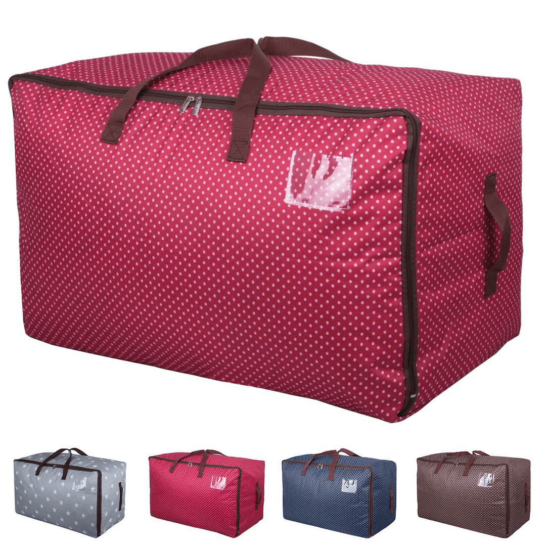 Honana HN-QB02 50L/72L/100L Large Storage Bag Fabric Clothes Bag Travel Camping Bag Waterproof Quilt Organizer - MRSLM