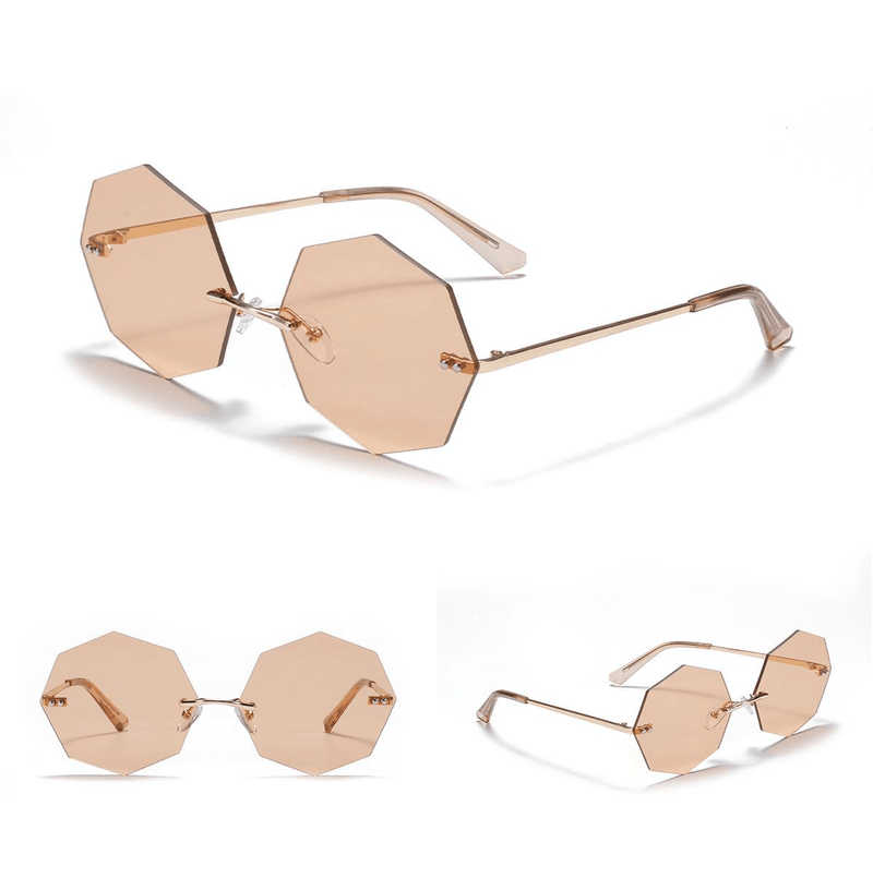Women's polygonal sunglasses, view 6 - MRSLM