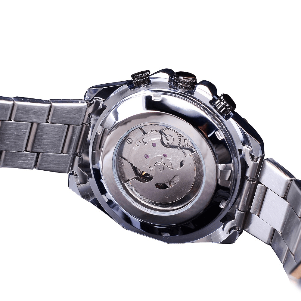 Forsining GMT1138 Fashion Men Watch Luminous Date Week Display Waterproof Mechanical Watch - MRSLM