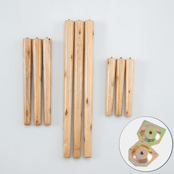 4 X Wooden Table Legs Easy Assemble for End Table TV Cabinet Furniture - MRSLM