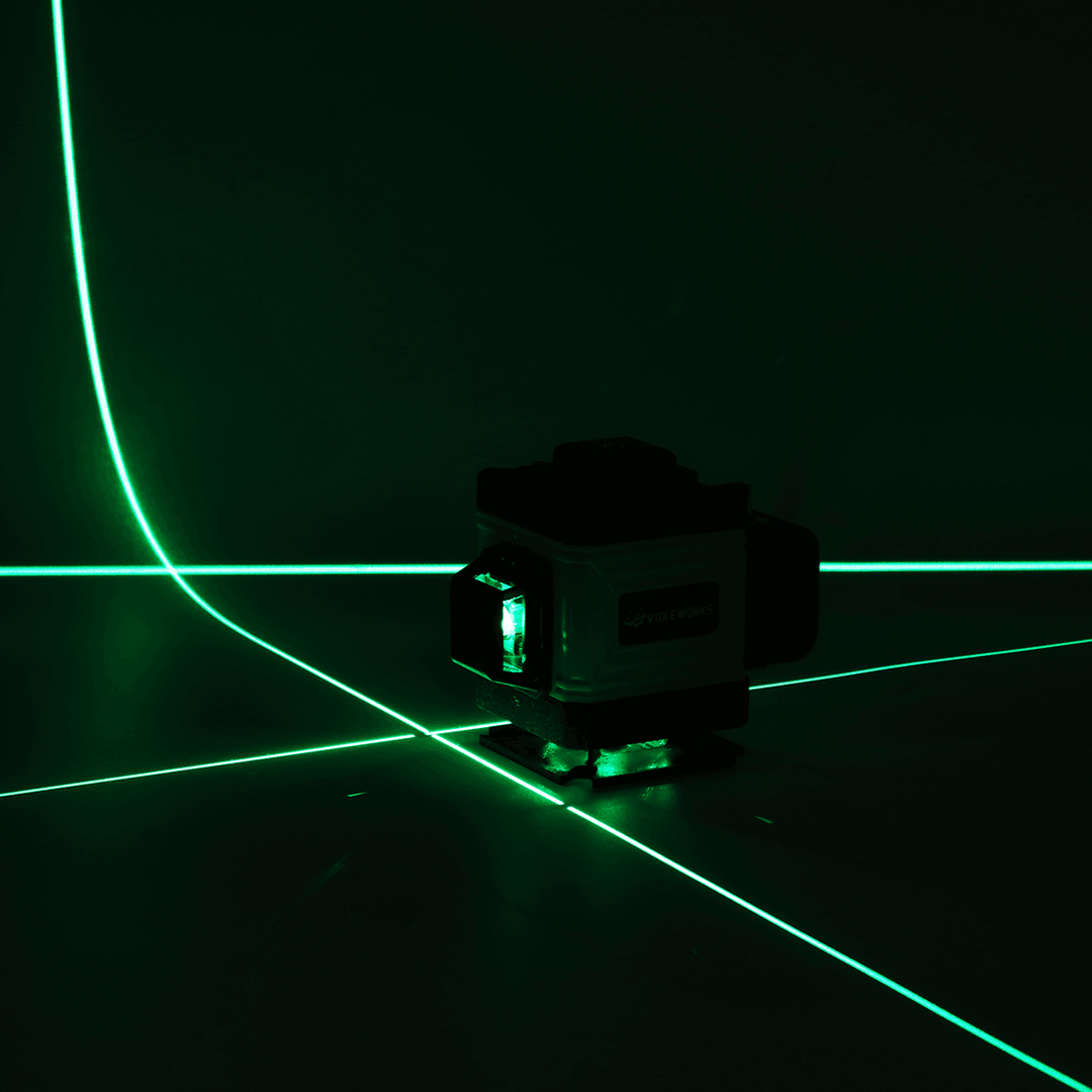 16/12/8 Line 4D 360° Horizontal Vertical Cross Green Light Laser Level Self-Leveling Measure Super Powerful Laser Beam - MRSLM