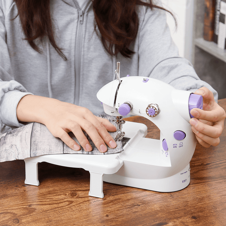 Rechargeable Portable Electric Sewing Machine Household Mini Sewing Machine W/ Light - MRSLM