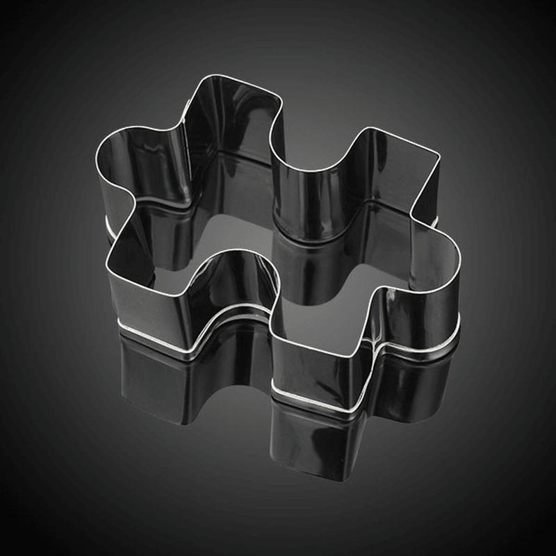 Stainless Steel Puzzle Shape Cookie Cutter Fondant Mold Cake Decorating Tool - MRSLM