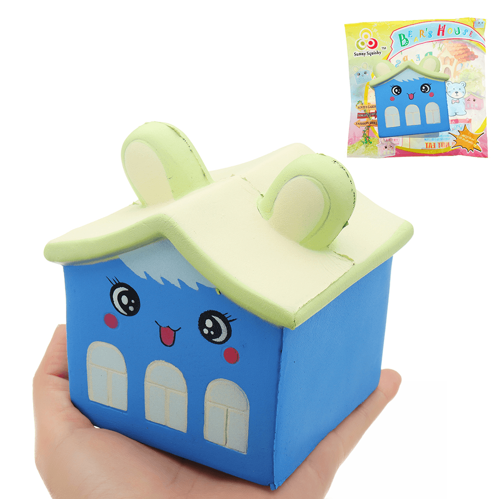 Sunny Squishy Bear House 8*11*8.5Cm Slow Rising with Packaging Collection Gift Soft Toy - MRSLM