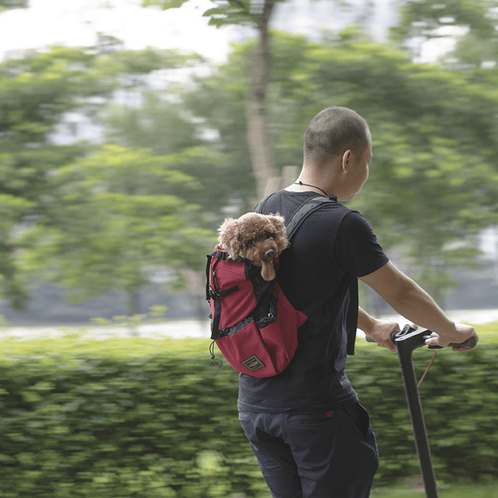 Double Shoulder Pet Carrier Backpack Adjustable Pet Front Cat Dog Carrier Travel - MRSLM
