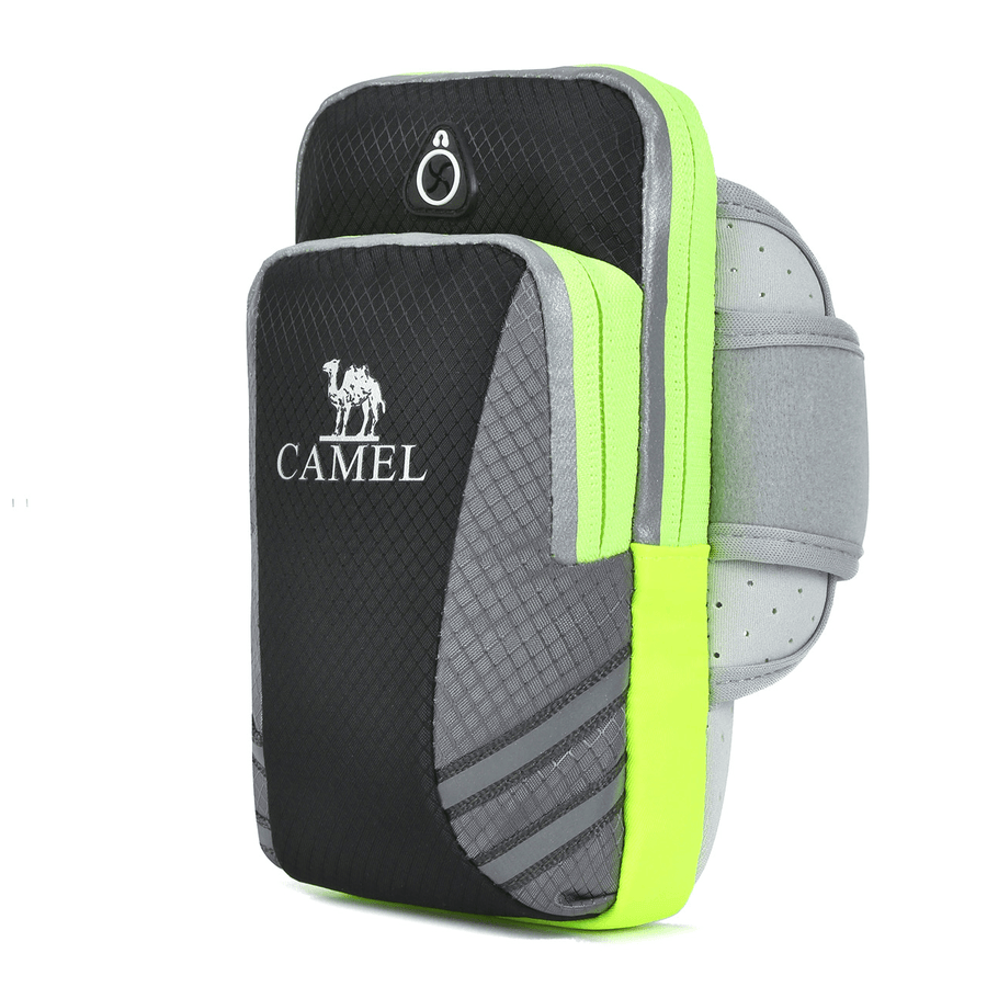 CAMEL 0.5L Armband Phone Bag Sports Jogging Fitness Phone Holder Arm Belt Bag - MRSLM