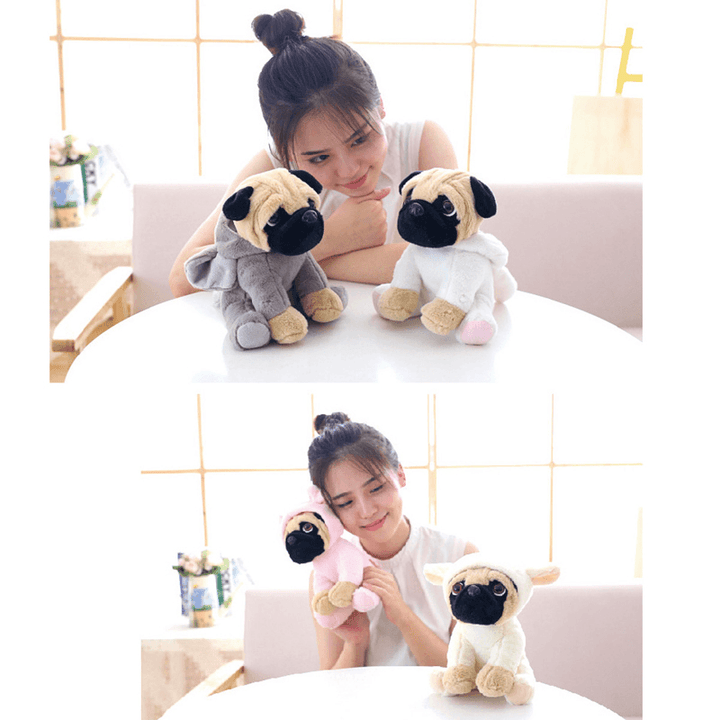 New Soft Cuddly Dog Toy in Fancy Dress Super Cute Quality Stuffed Plush Toy Kids Gift - MRSLM