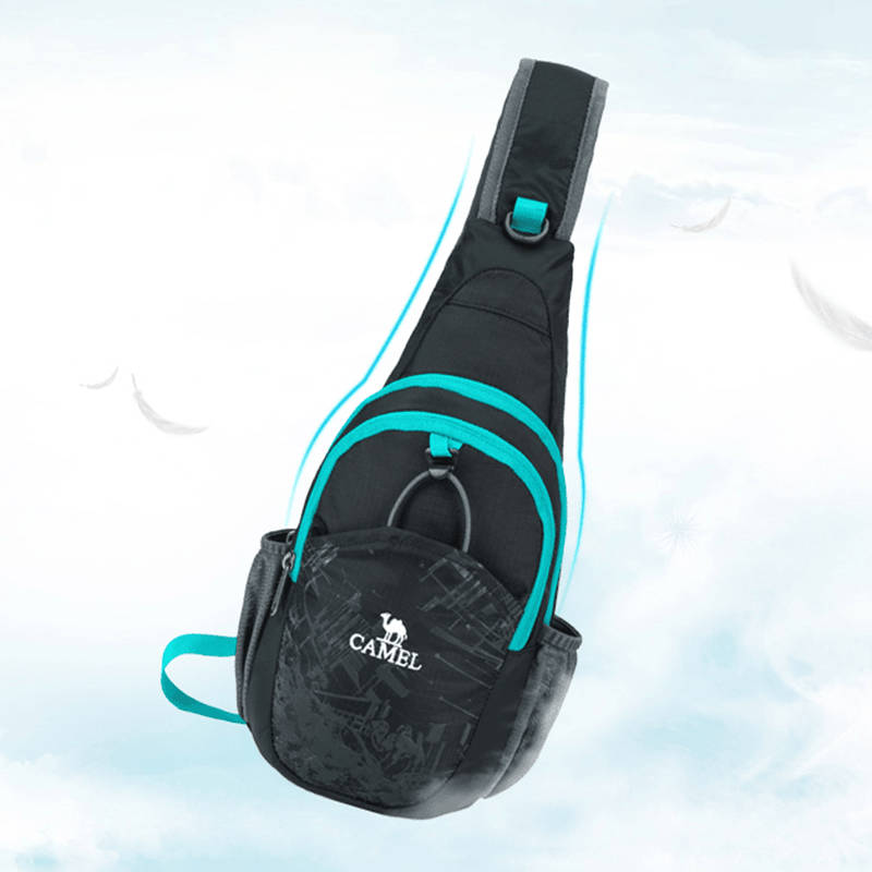 Men Waterproof Polyester Outdoor Easy Carry Travel Casual Chest Bag Shoulder Bag - MRSLM