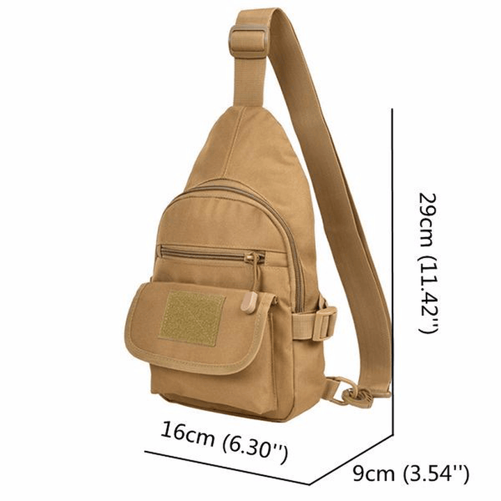 Waterproof Nylon Crossbody Bag Outdoor Shoulder Bag Casual Chest Bag for Men - MRSLM
