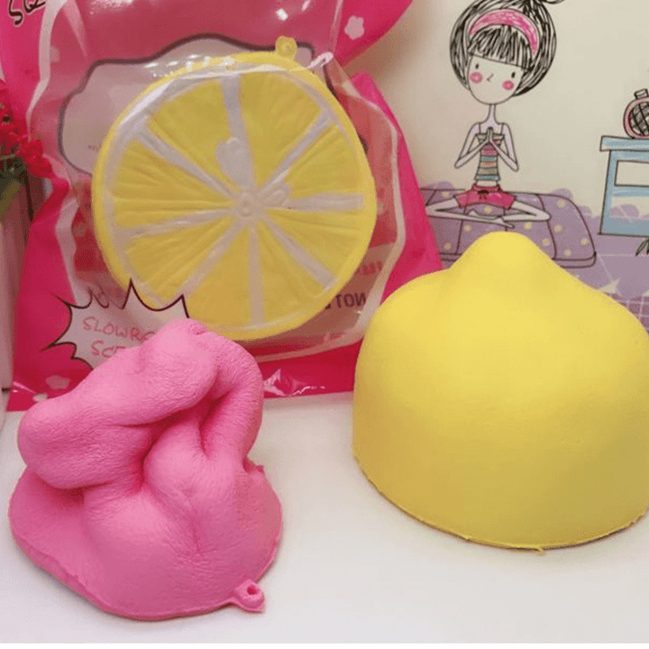 Squishy Half Lemon Soft Toy 10Cm Slow Rising with Original Packaging Birthday Festival Gift - MRSLM