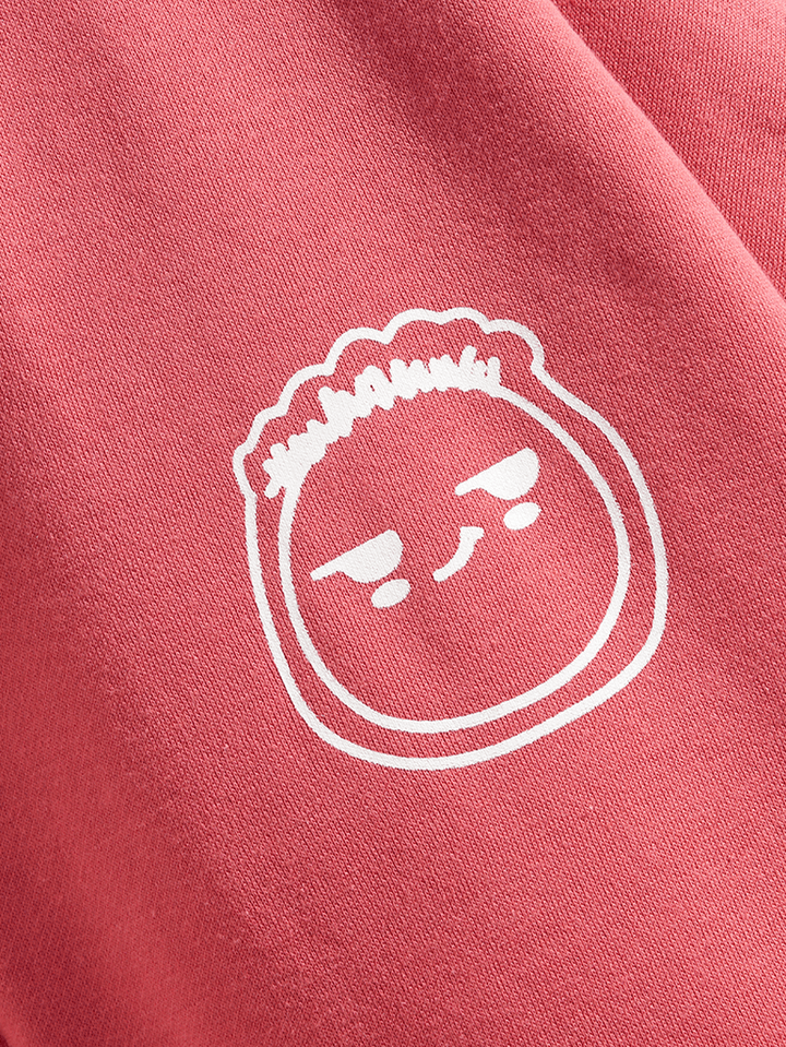 Mens Cute Cartoon Print Long Sleeve Pocket Baseball Collar Jacket - MRSLM