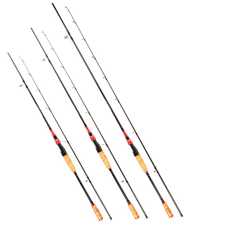 LEO 2 Section 1.8/2.1M Carbon Fiber Spinning Fishing Rod Portable Outdoor Fishing Pole Fishing Accessories - MRSLM