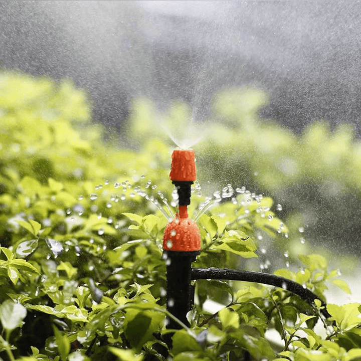 45Pcs 50Ft/15M Drip Irrigation Kit Garden Irrigation System with Distribution Tubing Hose Adjustable Nozzles Plant Watering Kit Mist Irrigation System for Garden Greenhouse Patio Lawn - MRSLM