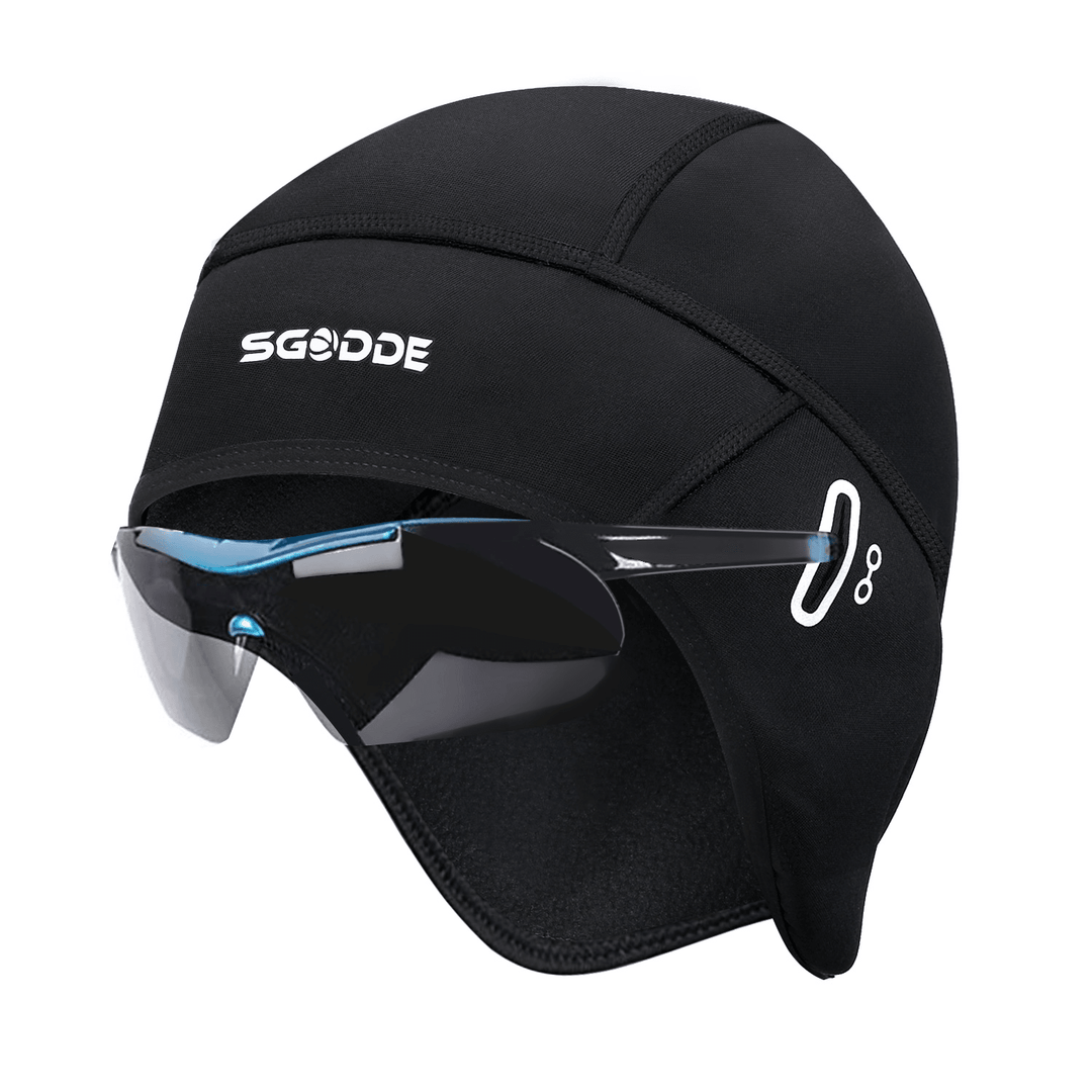 SGODDE Cycling Caps Winter Man Woman Sport Fleece Hats Windproof Thermal Bicycle Head-Wear Running Skiing - MRSLM