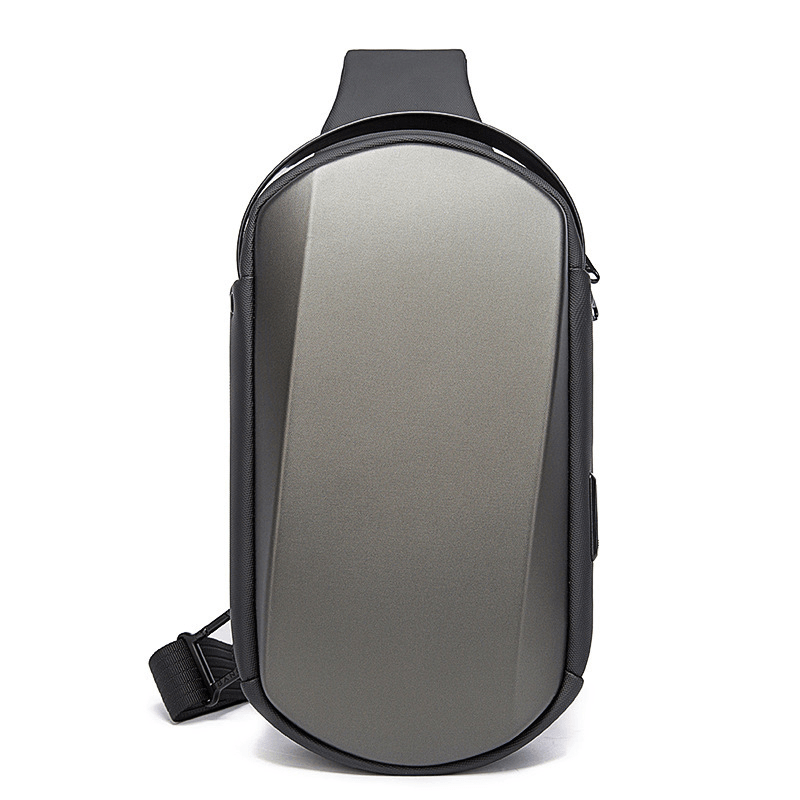 BANGE EVA Backpack Sling Bag USB Crossbody Shoulder Bag Chest Bag for Men Women - MRSLM