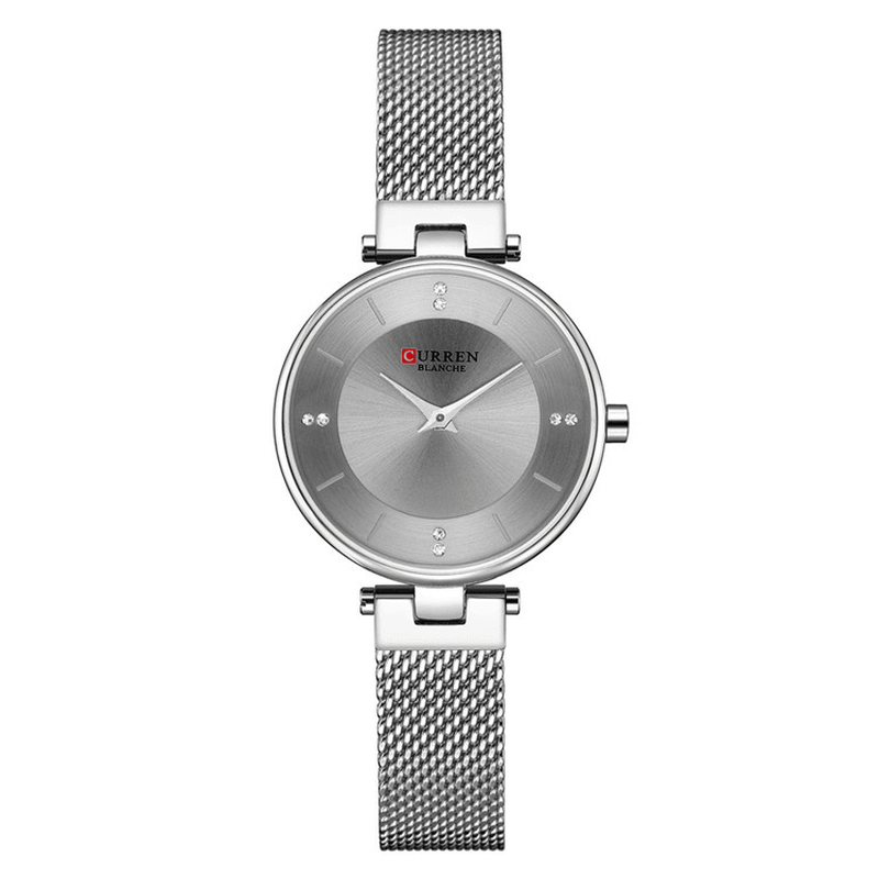 CURREN 9031 Ultra Thin Dial Case Elegant Design Women Watch Full Steel Quartz Watch - MRSLM