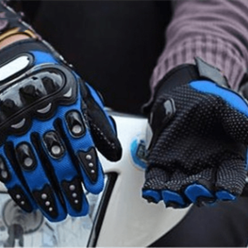 Gloves Knight Male Full Finger Protective Shell Anti-Fall Touch Screen Breathable - MRSLM