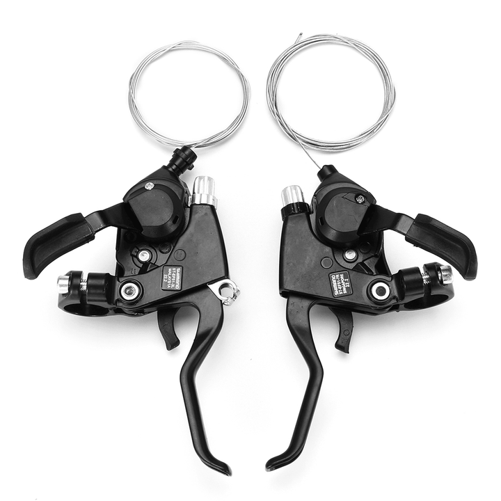 1 Pair BIKIGHT 3X7 21Speed MTB Bike Bicycle Cycling Trigger Gear Shifter with Inner Bike Shifter Cable - MRSLM