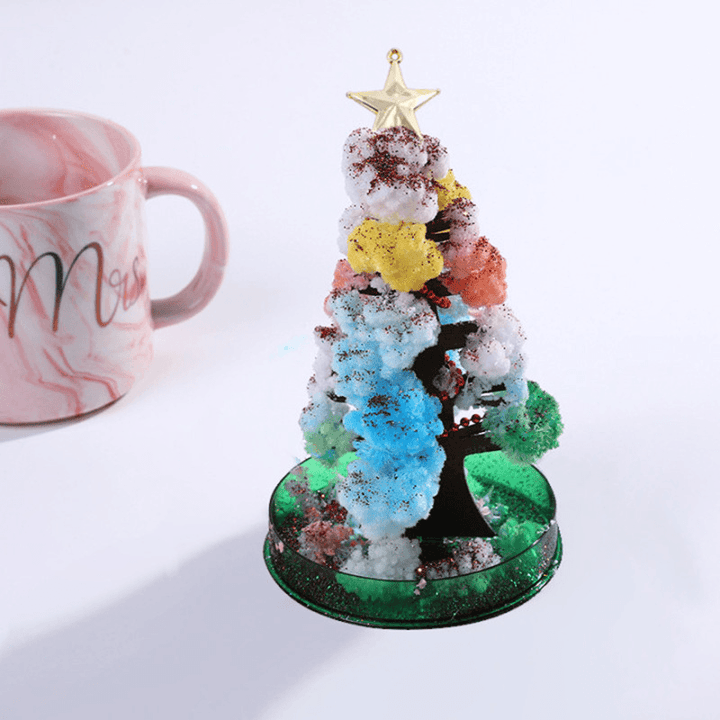 Growing Tree Flowering Toy Crystal Growing Activity Set Science Magic Colorful Magic Growing Christmas Tree - MRSLM