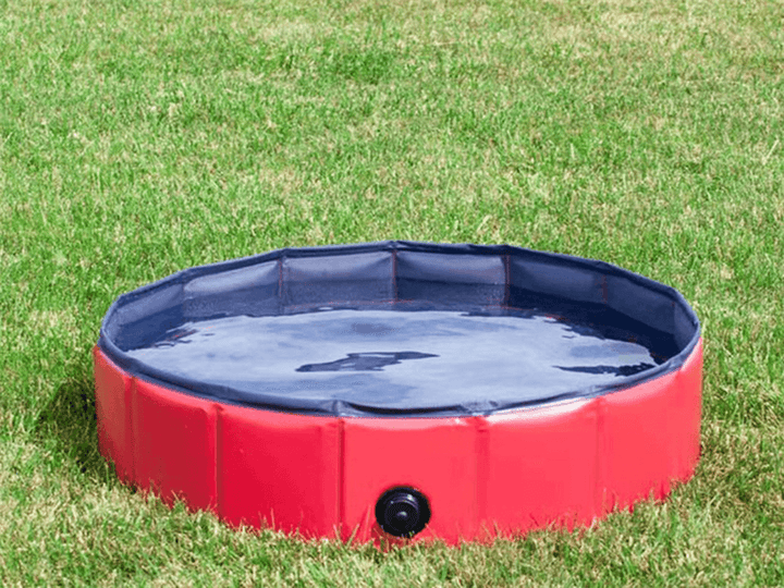 Pet Pool PVC Foldable Paddling Pool Pet Bathtub Folding Basin for Dogs Cats Shower Swimming - MRSLM